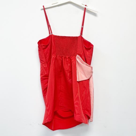 Future‎ Collective Women's Holiday Sweetheart Bow Mini Dress Red Size XXL - Picture 3 of 6